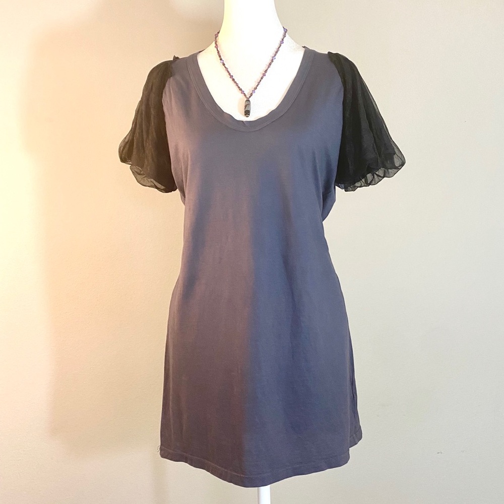 Clu Mesh Sleeve T-shirt